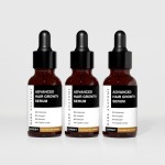 Bare Anatomy Advanced Hair Growth Serum| 3% Redensyl - 2x Better Results than Minoxidil | +4% Anagain + 3% Baicapil | Rosemary, Biotin | Hair growth & Hair fall control serum for Women Men | Pack of 3