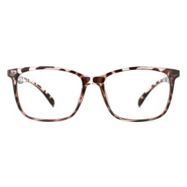 TIJN Blue Light Blocking Glasses for Women Men TR90 Frame Square Nerd Eyeglasses Anti Blue Ray Computer Screen Glasses