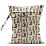 zcyxuuw Waterproof Wet Bag for Swimsuit, Travel Beach Wet Dry Bag, Hidden Zipper Reusable Western Cowgirl Decor, for Travel Beach Wet Swimsuits Toiletries Diapers Laundry Bag