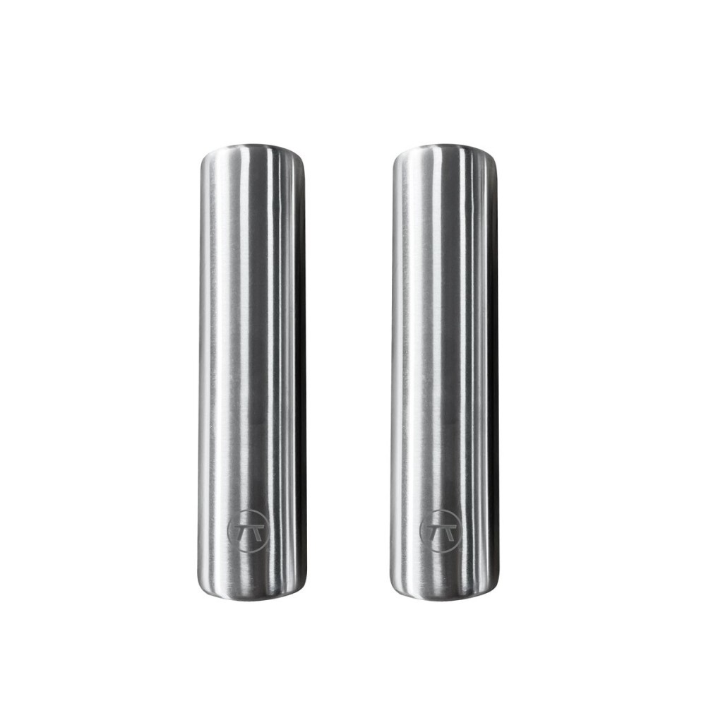 Outset Stainless Steel Cylinder Ice Packs, Set of 2 Reusable Travel Coolers, 6.3 x 1.6