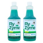 Kinzua Environmental Fly-Zyme, Highly Concentrated Enzyme Drain Cleaner for Pipes & Fruit Flies, Citronella Scented Organic Waste Degrader & Odor Neutralizer, 32 fl oz, Pack of 2
