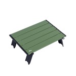 iClimb Ultralight Compact Mini Beach Picnic Folding Alu. Table with Carry Bag, Two Size (Green, S)