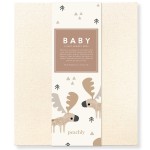 Peachly Unisex Baby Memory Book - Minimalist Baby First Year Keepsake for Milestones, Aesthetic Modern Scandi Baby Book - Gender Neutral, Linen Scrapbook (Charlie)