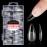 Quaferen Stiletto Nail Tips Medium: 240pcs Pre-shape Acrylic Fake Nail Tips Stiletto - 12 Sizes Soft Gel Full Cover Clear Gelly Press on False Tip for Nail Extension Salon Home