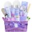 Gift baskets for women, 15Pcs Lilac Women Bath Gift Baskets w/Body Mist, Diffuser, Bath Bomb. Unique Relaxing Spa Gift Basket Set, Mothers Day Gifts for Mom Wife Grandma Daughter Friends Sister