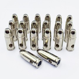 Bayattoo 9mm Steel Safety Practice Rounds Action Trainer Dummy Round Dry Fire Training Snap Cap (20pk)