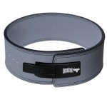 IBRO Powerlifting Lever Gym Belt - Power 10MM Extreme Heavy Duty Genuine Leather Belts - Squats Deadlifts Bodybuilding Weight Lifting IPF Power Lifting Strongman for Men 10mm Grey M