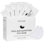 PEAUAMIE Under Eye Patches Collagen and Peptide Eye Mask for Dark Circles and Puffiness,Face Mask Skin Care Products 30 Pairs