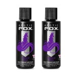 Arctic Fox Semi-Permanent Hair Dye, Vegan & Cruelty-Free, Conditioning, Ammonia-Free, Long Lasting, Purple AF, For All Hair Types, 4 Fl Oz (Pack of 2)