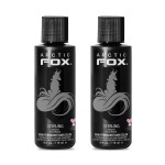 Arctic Fox Semi-Permanent Hair Dye, Vegan & Cruelty-Free, Pastel Silver Color, Conditioning Formula, Ammonia & Peroxide Free, For All Hair Types, Sterling, 4 Fl Oz (Pack of 2)