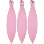 Kids Braiding Hair Pre stretched Pink Braiding Hair 16 inch Braid Hair for Kids