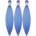 Kids Braiding Hair Pre stretched Blue Braiding Hair 16 inch Braid Hair for Kids