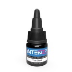 Intenze True Black Tattoo Ink 1/2 oz with Excellent Long-Lasting Opacity, Made in USA, Exceptional Skin Coverage, Sterilized and Direct from The Manufacturer