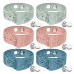 Motion Sickness Bracelets Sea Sickness Wristbands for Motion Sickness / Morning Sickness /Pregnancy Nausea Anti Nausea Wristband Acupressure Nausea Bands Motion Sickness Bands(3Pairs-Beryl+Pink+Bule)