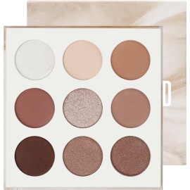 docolor Neutral Eyeshadow Palette 9 Colors Nude Brown Eyeshadow Palette Eye Shadow Palette Makeup Palettes with Velvety and Silky Finishes Highly Pigmented Mattes Shimmers Glitter Eye Makeup Palettes