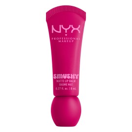 NYX PROFESSIONAL MAKEUP Smushy Matte Lip Balm, Tinted Lip Moisturizer with Soft, Matte Finish - She\'s Serving (Fuchsia)
