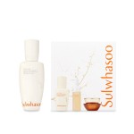 Sulwhasoo First Care Activating Serum Set Holiday 2025- A four-piece gift set featuring First Care Activating Serum, plus a mini cleanser, and anti-aging Concentrated Ginseng Rejuvenating Cream.