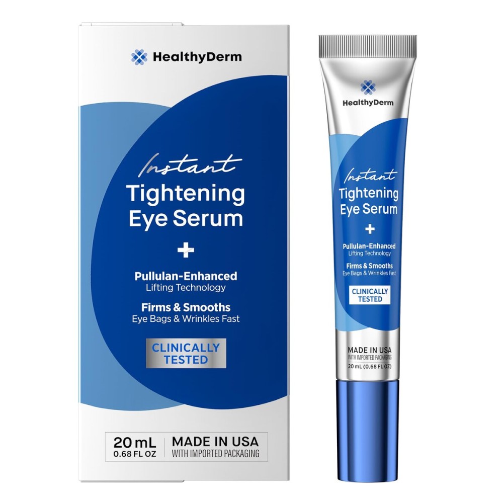 Instant Under Eye Lift Serum - Reduces Eye Bags, Wrinkles, Puffy Eyes, Dark Circles & Crows Feet in Minutes - Advanced Firming Polysaccharide Formula for Mature Skin - 20 mL