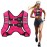 Poudee Weighted Vest, 20LB Weight Vest for Men Women, Body Weight Vests Adjustable with Reflective Stripe for Strength Training, Running, Training Workout, Jogging, Walking - 20LB, PINK