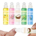 SULLMAR 5pcs Cuticle Oil Roller Nourishing Moisturizing Roll On Cuticle Oil for Convenient Portable Nail Rollerball for On the Go Hydration and Care