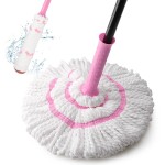 KeFanta Self Wringing Twist Mops for Floor Cleaning, Microfiber Floor Mop with Wringer, 57  Long Handle Easy Wringing Mop for Hardwood Commercial Household Clean