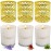 6 Pack Candles for Home Scented Aromatherapy Candles Gifts Set for Women, 3 Pack 120 Hour Long Lasting White Candles with 3 Gold Candle Holders, Mothers Day Gifts for Mom, Birthday Present