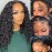 FIRIEYA 13x4 Deep Wave Lace Front Wigs Human Hair 180% Density HD Transparent Lace Frontal Wigs for Women Glueless Wigs Human Hair Pre-Plucked with Baby Hair 18 Inch