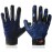 SPOMAT Pro 2.0 Youth Football Gloves Kids and Toddler Tacky Silicone Grip Receiver Gloves, Rocket Blue Ripples M/L