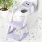 COOSEYA Toilet Seat, Potty Training Seat for Toddler, Upgraded 2-in-1 Potty Toilet Training for Boys and Girls,Waterproof Cushioned Mat with Non-slip Step Stool(Purple)