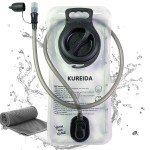 KUREIDA Hydration Bladder 3 Liter Leak Proof Water Reservoir,BPA Free,Wide Opening,Military Water Bladder Combined with Hydration Backpacks for Biking Hiking Running Camping Climbing.White