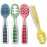 NumNum Baby Spoons Set, Baby Essentials Pre-Spoon GOOtensils for 6+ Months, First Stage Self-Feeding Spoons for Baby Led Weaning (BLW), Silicone Toddler Utensils, BPA-Free, 4 Pack Classic Colors