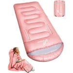 Sportneer 0 Degree Wearable Sleeping Bag for Adults & Kids - Walkable with Arm Zippers, Waterproof & Warm to 32F, Compact for Camping, Stadiums, Travel, Backpacking & Car Use