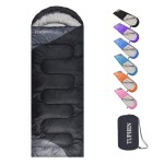 tuphen Camping Sleeping Bag for Adults Kids - 3-4 Seasons Warm Cold Weather - Waterproof Sleeping Bags for Hiking Backpacking Outdoor - Lightweight Summer Winter Packable Travel Gear