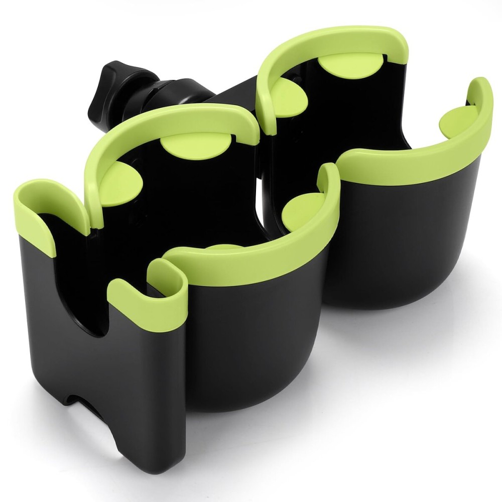 Accmor Stroller Cup Holder with Phone Holder, Bike Cup Holder, Universal Cup Holder for Uppababy Nuna Doona Strollers, 2-in-1 Cup Phone Holder for Stroller, Bike, Wheelchair, Walker, Scooter