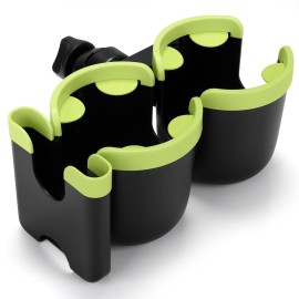 Accmor Stroller Cup Holder with Phone Holder, Bike Cup Holder, Universal Cup Holder for Uppababy Nuna Doona Strollers, 2-in-1 Cup Phone Holder for Stroller, Bike, Wheelchair, Walker, Scooter