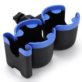 Accmor Stroller Cup Holder with Phone Holder, Bike Cup Holder, Universal Cup Holder for Uppababy Nuna Doona Strollers, 2-in-1 Cup Phone Holder for Stroller, Bike, Wheelchair, Walker, Scooter