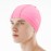 Firesara Fabric Swim Cap, High Elasticity Swimming Cap Keeps Hair Clean Breathable Fit Both Long Hair Short Hair, Swim Caps Woman Girls Men Kids One Size Hat Pink