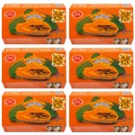 ASANTEE PAPAYA & HONEY Soap 4.40 Oz (Pack of 6)