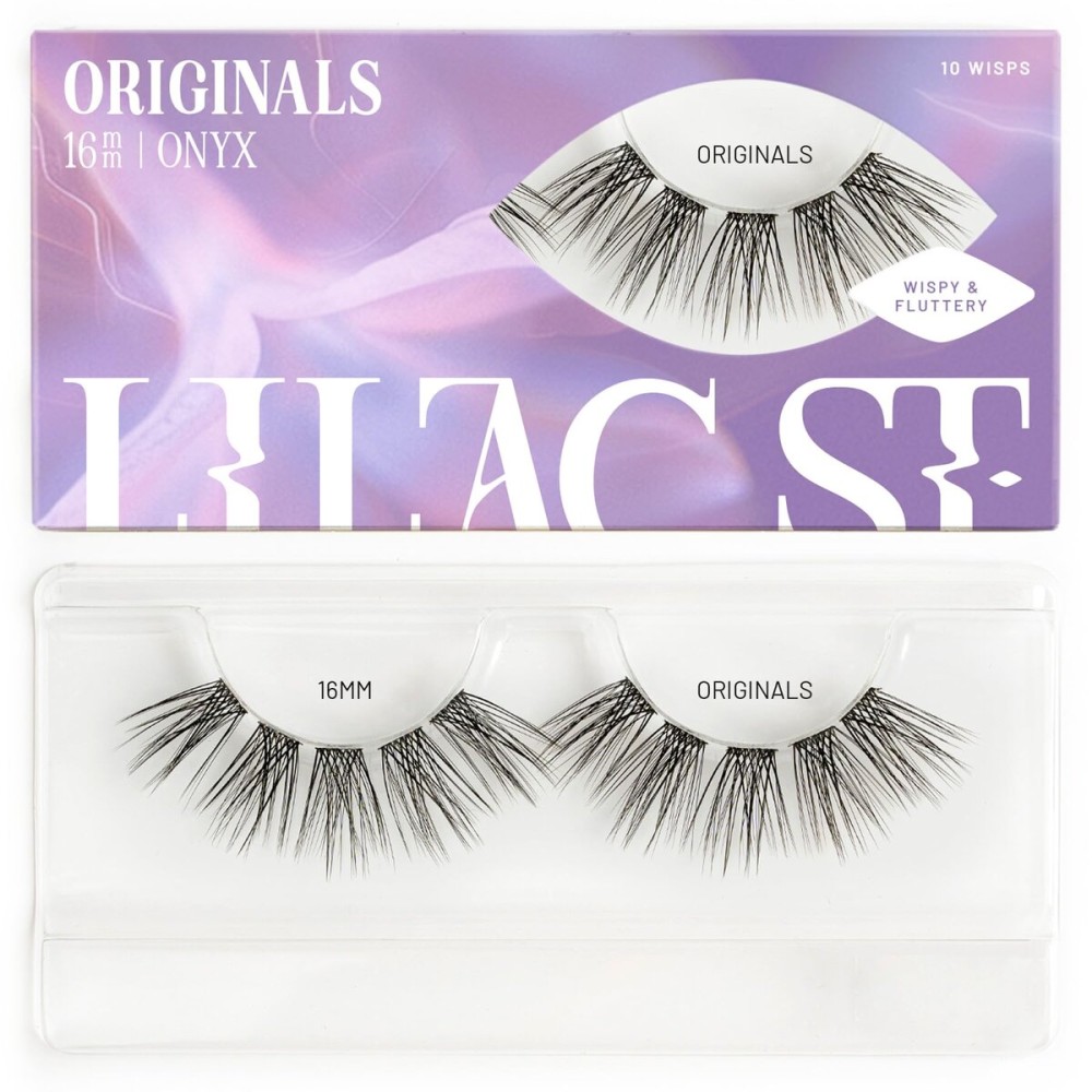 Lilac St - Originals Natural Faux Eyelash Clusters (16mm) - Soft, Natural Look - DIY Lash Extension Wisps - Lightweight & Lifelike - Lasts 10 Days - Cruelty Free, Vegan, Women Founded - 10 Lashes