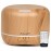 Homeweeks 300ml Essential Oil Diffuser, Quiet Aromatherapy Mist Diffusers for Essential Oils, Wood Grain, Ultrasonic, Remote Control, Timer, 7 Colors Light for Bedroom (300ml Yellow Wood Grain)