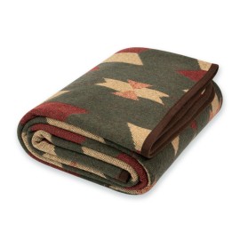 PuTian Merino Wool Camp Blanket - 51 x 63 Great for Bed Couch Camping Outdoors Travel Emergency -Large Warm Soft Washable Wool Throw