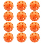 GSE Games & Sports Expert 24-Pack Orange Practice Baseballs, Plastic Baseballs Training, Hollow Airflow Softballs for Pitching, Batting, Catching for All Skill Levels