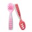 NumNum Baby Spoons Set, Baby Essentials Pre-Spoon GOOtensils for 6+ Months, First Stage Self-Feeding Spoons for Baby Led Weaning (BLW), Silicone Toddler Utensils, BPA-Free, 2 Pack Red/Pink
