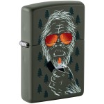 Zippo Zipsquatch Design Green Matte Pocket Lighter