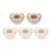 NUK 100% Silicone Comfy Orthodontic Pacifiers, 0-6 Months, Neutral Fashion, Timeless Collection, 5 Count