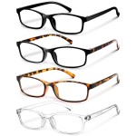Gaoye +1.0 Multi Pack Reading Glasses Women - Blue Light Blocking Lenses, TR90 Frames, UV400 - Eyeglasses with Clear Vision