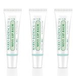 Mario Badescu Moisturizing Mint Lip Balm for Dry Cracked Lips, Infused with Coconut Oil and Shea Butter, Ultra-Nourishing Lip Care Moisturizer for Soft, Smooth and Supple Lips, 3 Pack