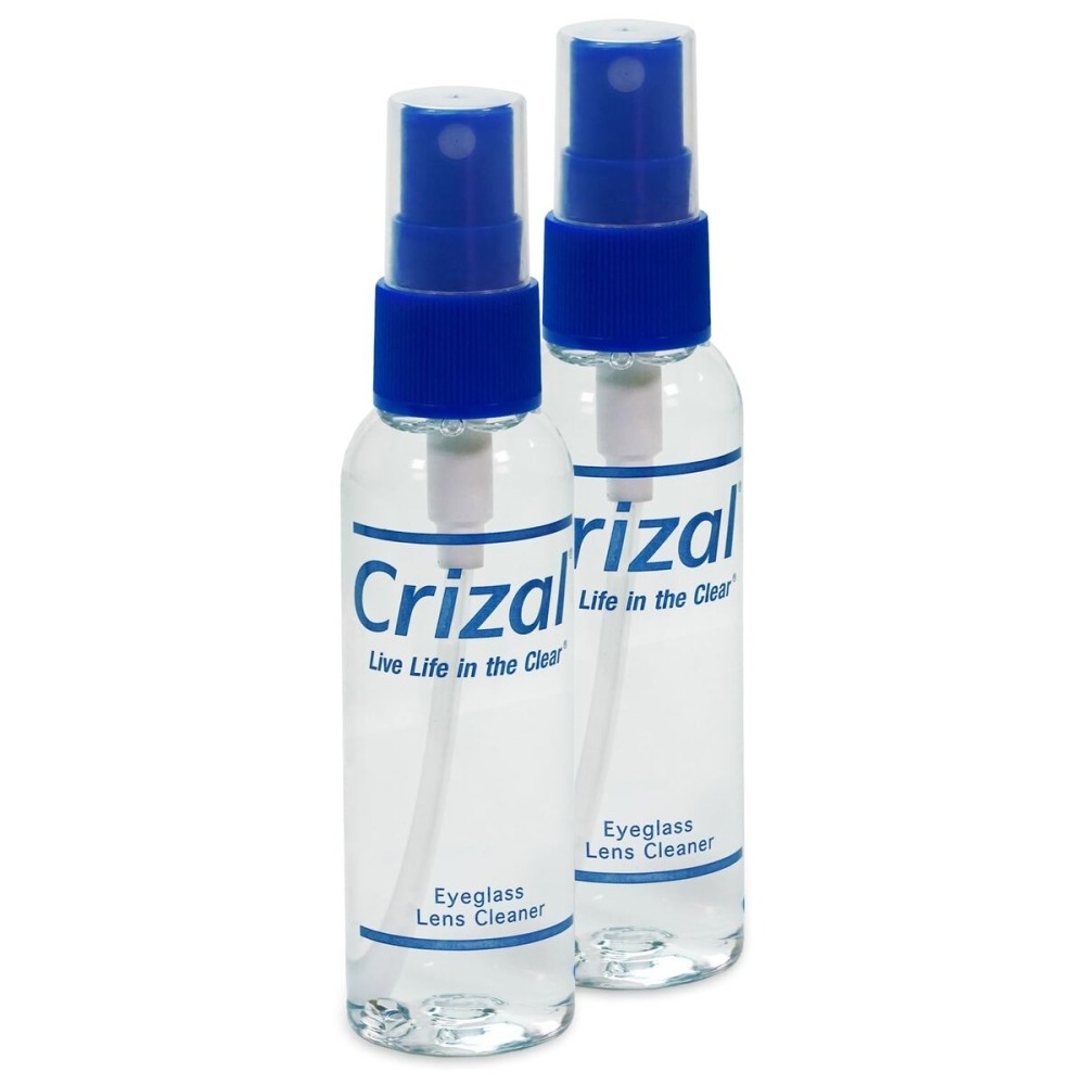 Crizal Eyeglass Cleaning Spray | Crizal Lens Cleaner | 1 Doctor Recommended Cleaner for All Anti Reflective Lenses - 2oz Crizal Spray, 2 Pack