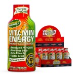 Vitamin Energy Immune+ Extra Strength Energy Shot Fruit Punch 8 Pack, 260mg Natural Caffeine, B-Vitamins, Citicoline, Green Tea, Immunity & Focus Support, Zero Sugar, Gluten-Free 1.93 fl oz