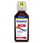Emetrol Non-Drowsy Nausea Relief - Liquid Medicine for Upset Stomach Relief - Pharmacist Recommended Nausea Medicine - Cherry Flavor - 12 fl oz